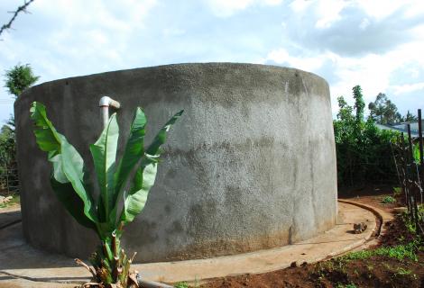 Community water reservoir constructed with the support of ActionAid