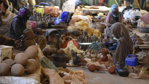 Urban Women Engaged in Pottery Business 