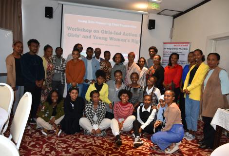 Participants of ‘Girls-led Action for the rights of women and girls’ workshop. (Photo by: AAE Communication)  